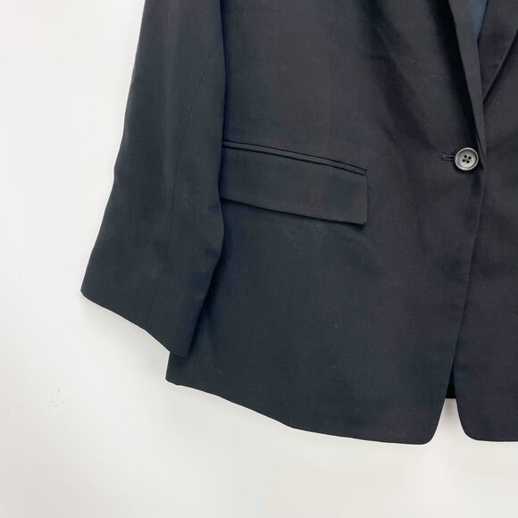 Everlane Women's The Easy Blazer Size 8 Black One Button Slim-Notch Lapel NWT - Picture 6 of 9